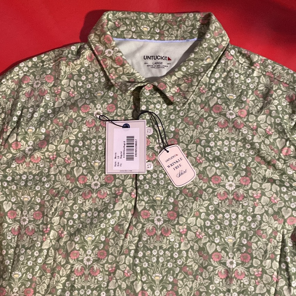BNWT Untuckit Men’s shirt - large - Picture 4 of 7